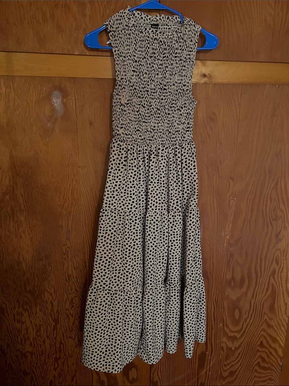 Sleeveless Cheetah Print Midi Dress